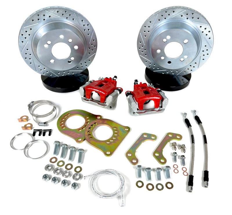 Baer Brakes Ford 8.8in C-Clip Rear Ends 11.65in Classic Series Rear Brake Kit — 4 Lug