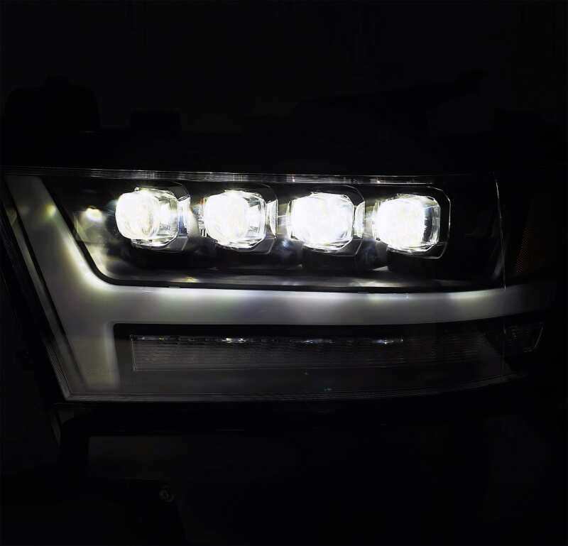AlphaRex 880516 19-20 Ram 1500 HD NOVA LED Projector Headlights Plank Style Gloss Black w/Activation Lght/Sequential Signal/DRL
