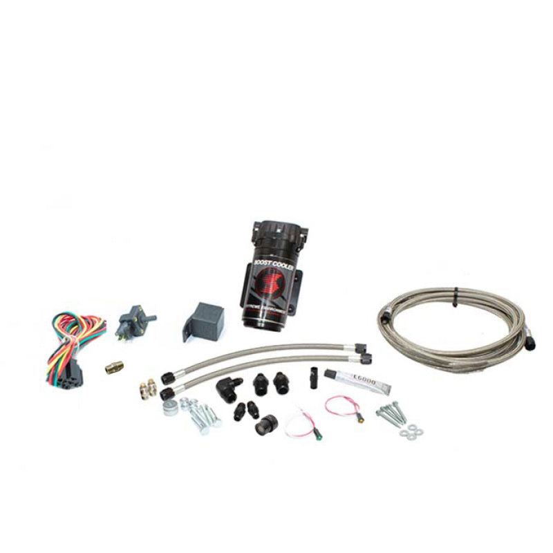 Snow Performance SNO-201-BRD-T Stage 1 Boost Cooler Forced Induction Water Inj. Kit (Incl SS Braided Line/4AN Fittings) w/o Tank