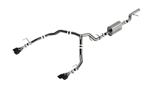 Borla 140857BC 21-22 Chevy Tahoe 5.3L V8 2/4WD 4DR 3in/2.75in S-Type Cat-Back Exhaust w/ Black Chrome Tips - #140857BC