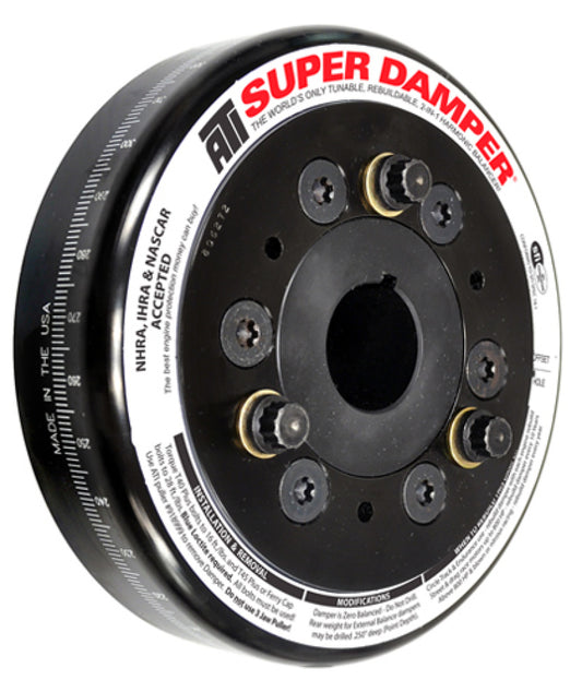 ATI Performance Products 917781 Super Damper Harmonic Balancer 6.325 in Steel 3 Ring for Chevrolet Small Block V8 / 90-Degree V6 / 409 Engines