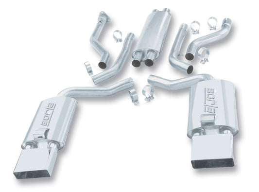 Borla 14385 92-96 Chevrolet Corvette Hatchback/Conv 5.7L 8cyl 4/6 Spd Touring SS Catback Exhaust - #14385