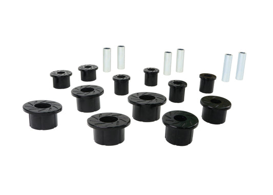 Whiteline W73823 Spring Eye Front/Rear and Shackle Bushing for 2003-2009 Dodge Ram 2500, 2003-2009 Dodge Ram 3500, 2006-2008 Dodge Ram 1500