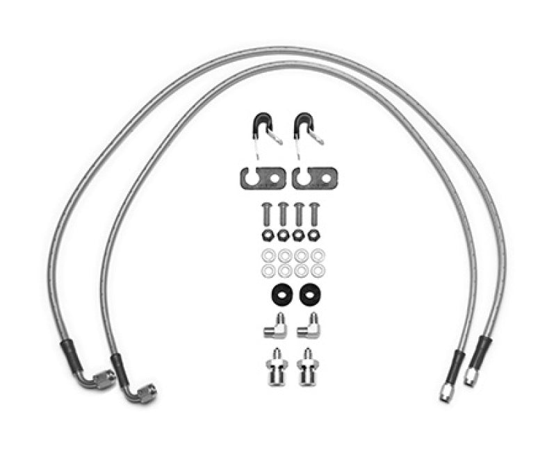 Wilwood 18-22 Jeep JL Flexline Kit 33in -3 M10-1.0 IF 1/8-27 NPT Straight 90 Degree - #220-15927