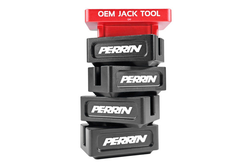 PERRIN 93-26 Subaru WRX/STI/Impreza/OBXT/LGT & 13-26 BRZ/GR86/Crosstrek Jack Pad Set (5pc) - Black