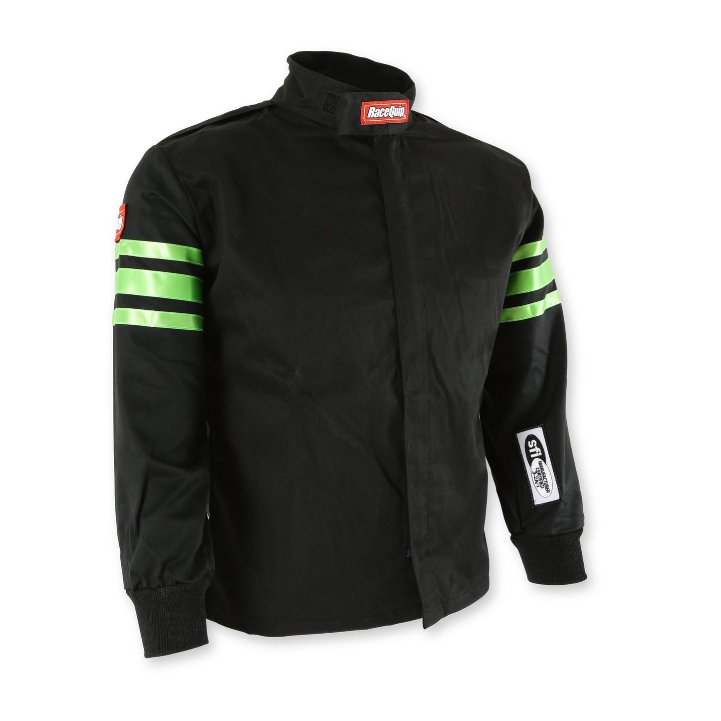 RaceQuip 1960793 Green Trim SFI-1 Junior Jacket - Kids Medium