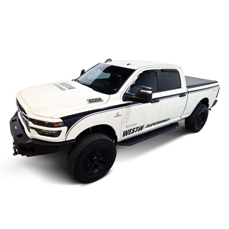 Westin 72-35401 In-Channel Wind Deflector 4-Piece for 2009-2026 Dodge/Ram Crew Cab/Mega Cab Smoke