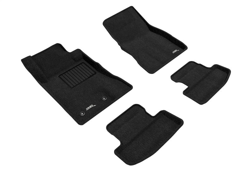 3D MAXpider Elegant Front & Rear Floor Mats for 2015-2022 Ford Mustang