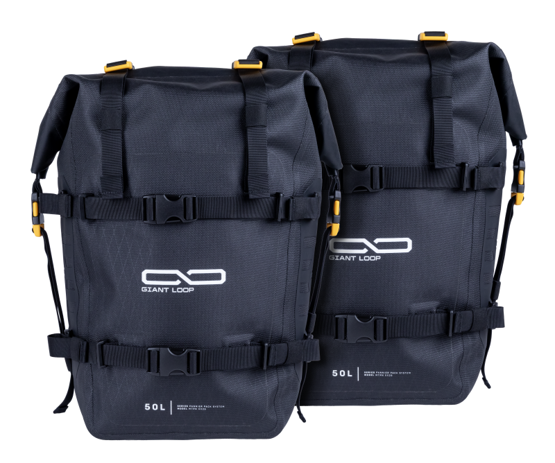 Giant Loop MTPN25-B MotoTrekk Panniers 50L Black Motorcycle