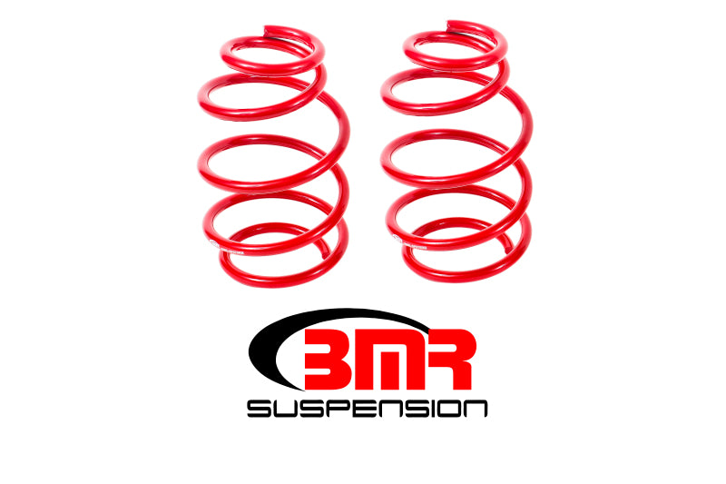 BMR 2010-2015 5th Gen Camaro V8 Front Lowering Springs (1.25in Drop) - Red