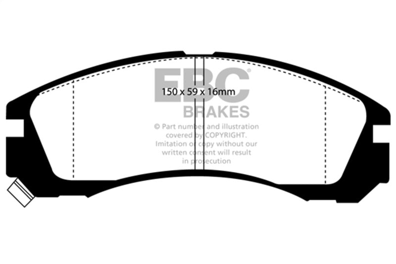 EBC 98-02 Dodge B150 B1500 Cargo 1500 Van 1/2 Ton Greenstuff Rear Brake Pads DP6954