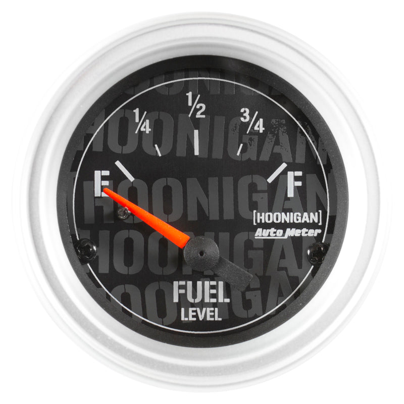 AutoMeter 4316-09000 Hoonigan 52mm 240-33 Ohm Electric Fuel Level Gauge