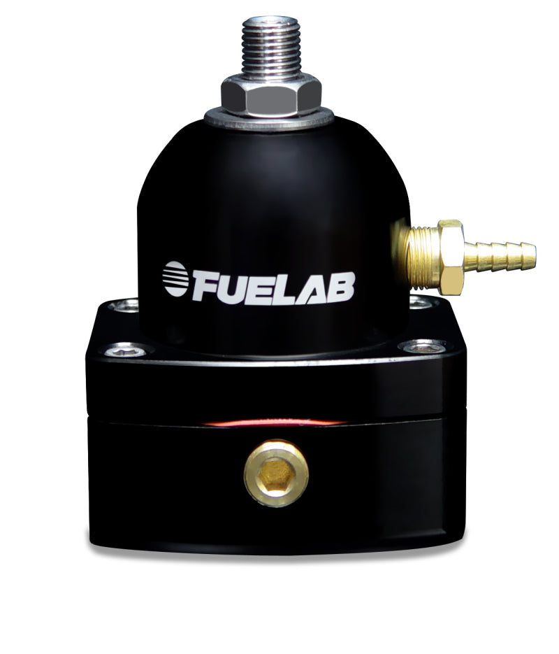 Fuelab 53501-1 535 EFI Adjustable Mini FPR 25-90 PSI (2) -6AN In (1) -6AN Return - Black