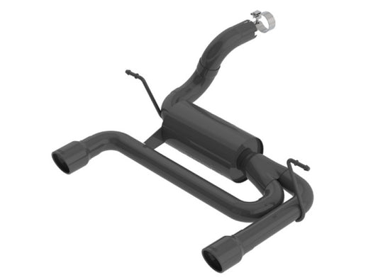Borla 11956CB 2018 Jeep Wrangler JL/JLU 3.6L 2DR/4DR S-Type SS Axle Back Black Coated Exhaust w/3.5in Tips - #11956CB