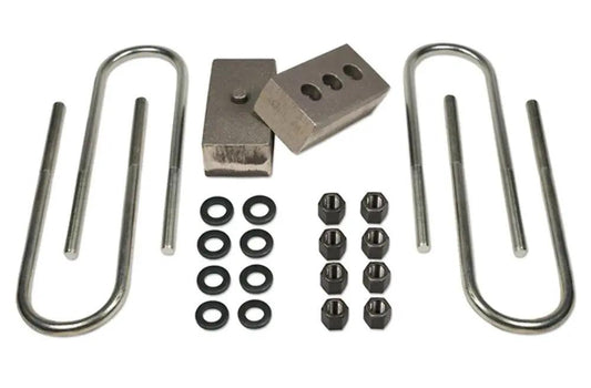 Tuff Country 97050 2in Rear Block and U-Bolt Kit for 2003-2023 Dodge Ram 3500 4WD (4in Axle)