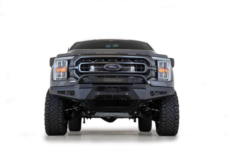 Addictive Desert Designs for 2021 Ford F-150 HoneyBadger Front Bumper w/ Top Hoop