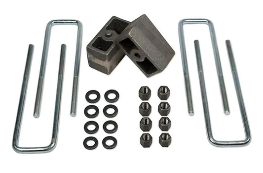 Tuff Country 97082 3in Rear Block and U-Bolt Kit for 1986-1989 Toyota 4Runner 4WD (3.75in Axle)