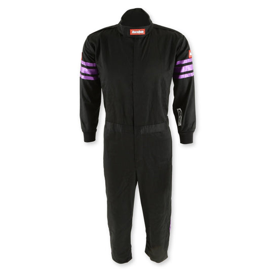 RaceQuip 1950591 Purple Trim SFI-1 Junior Suit - Kids XS