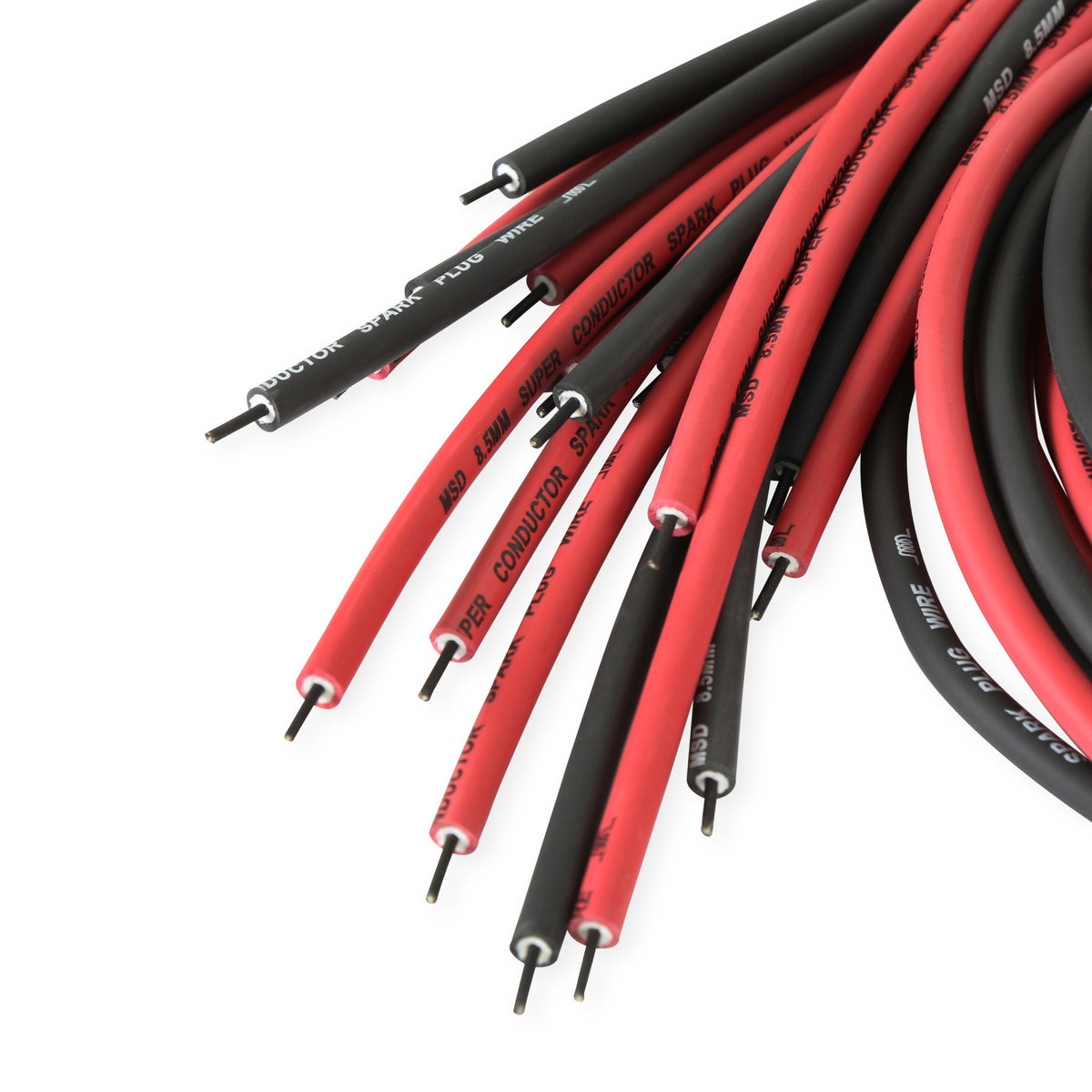 MSD 31559 Dual Plug for Hemi Wire Set, Red and Black Super Conductor 8.5mm