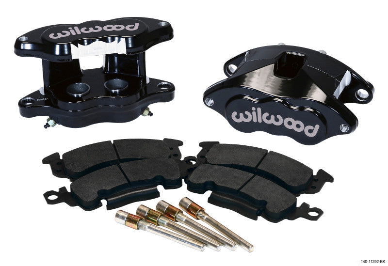 Wilwood D52 Rear Caliper Kit - Black Powder 1.25 / 1.25in Piston 1.28in Rotor - #140-11292-BK