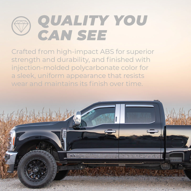 Putco for 2021 Ford F-150 Super Crew Element Chrome Window Visors (Set of 4)