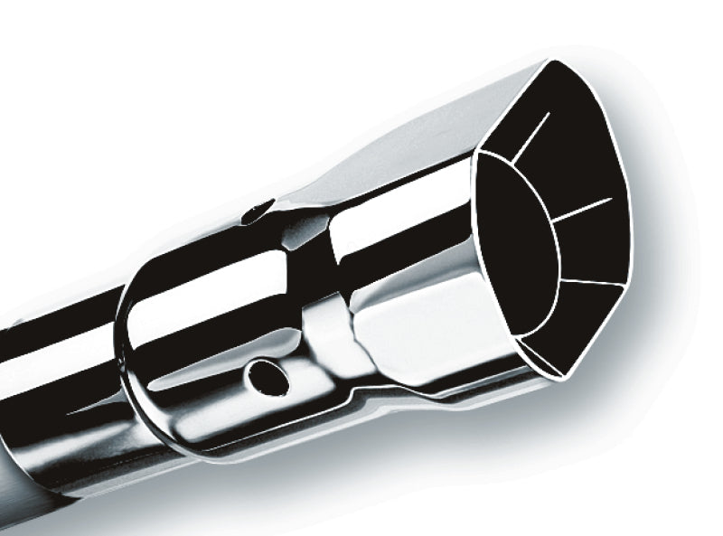 Borla 20115 Universal Polished Tip Single Square Angle-Cut Intercooled (inlet 2 1/4in. Outlet 2 1/2 x 2 3/ - #20115