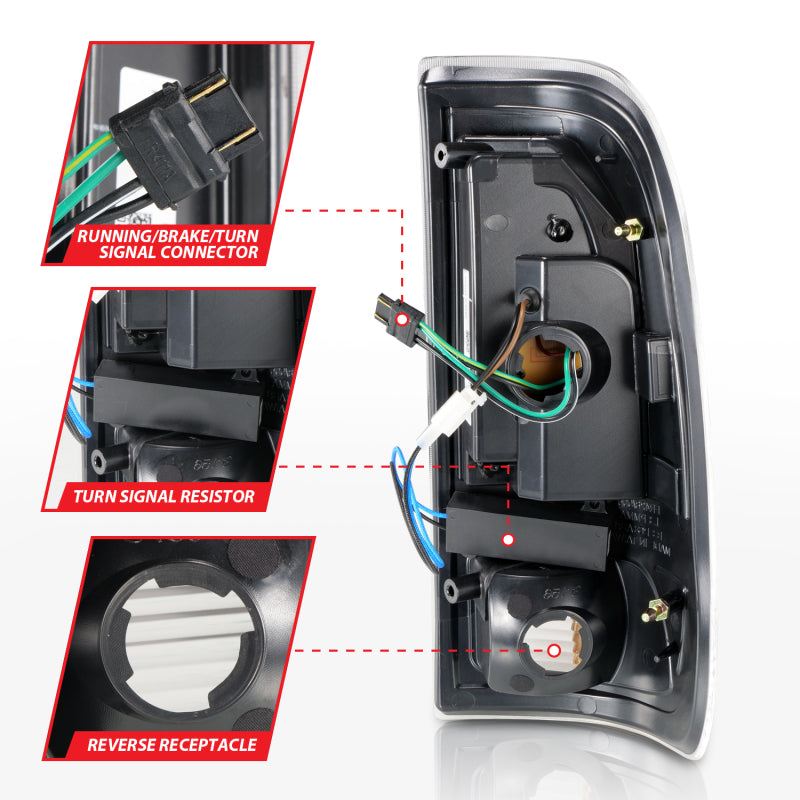 ANZO 1999-2007 Ford F-250 Super Duty LED Taillights