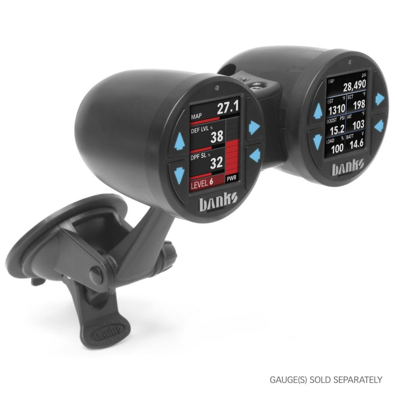 Banks Power Dual Gauge Pod Kit, 52mm (up to 33mm deep), Sticky Base