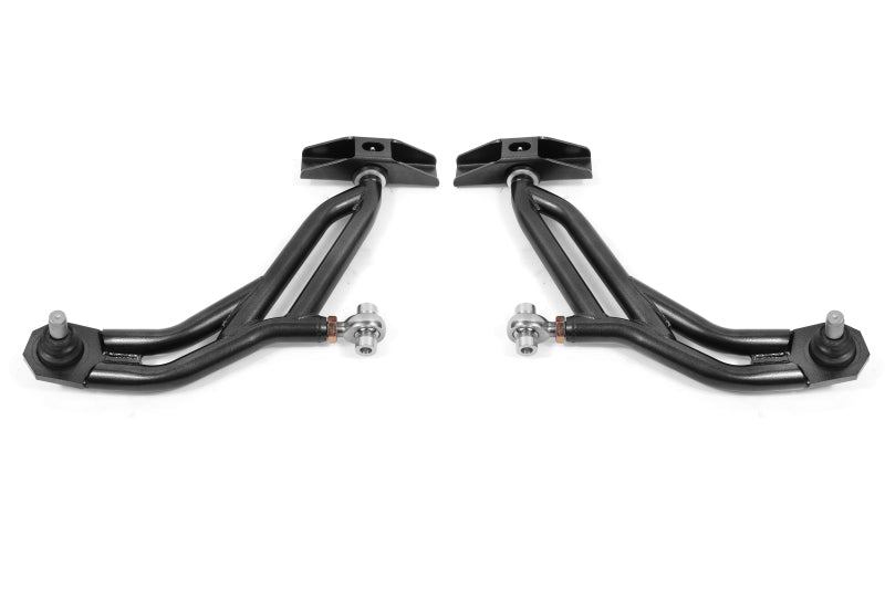 BMR 10-14 Ford Mustang Adj. Lower A-Arms Delrin/Rod End with 19mm STD. Ball Joint - Black Hammertone