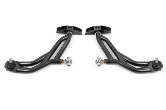 BMR 10-14 Ford Mustang Adj. Lower A-Arms Delrin/Rod End with 19mm STD. Ball Joint - Black Hammertone