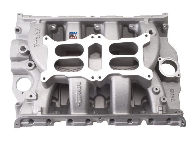 Edelbrock 7505 Intake Manifold Ford Performer RPM Dual Quad Fe