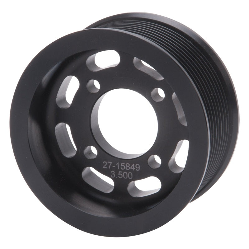 Edelbrock 15849 Pulley Supercharger Enforcer 10 Rib 3.5 in Black