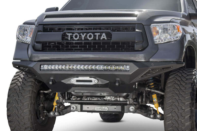 Addictive Desert Designs for 2014+ Toyota Tundra Stealth Fighter Front Bumper w/Winch Mount & Sensors
