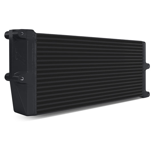 Mishimoto Heavy-Duty Oil Cooler - 17in. Opposite-Side Outlets - Black - #MMOC-OO-17BK