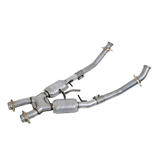 BBK Performance 1662 High Flow X-Pipe with Catalytic Converters (2-1/2 in) for 1986-1993 Ford Mustang 5.0L
