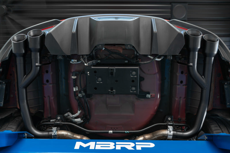MBRP Mustang GT 2.5in Black Coated Non Active Dual Axle Back Exhaust
