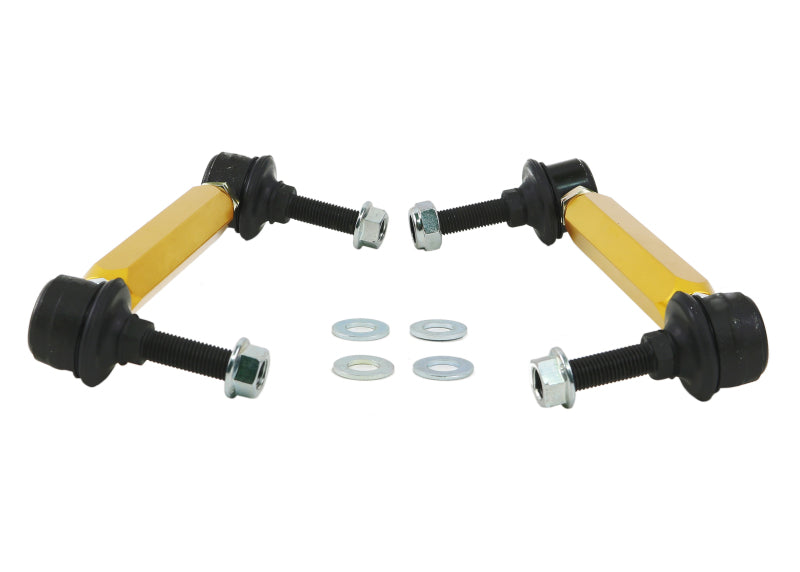 Whiteline KLC140-215 Universal Sway Bar Link Kit Heavy Duty Adjustable Ball Joint for 2000-2006 Toyota MR2 Spyder, 2022-2025 Tesla Model S