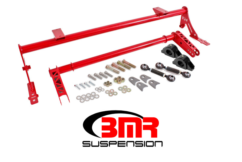 BMR 2005-2014 S197 Mustang Rear Bolt-On Hollow 35mm Xtreme Anti-Roll Bar Kit (Delrin) - Red