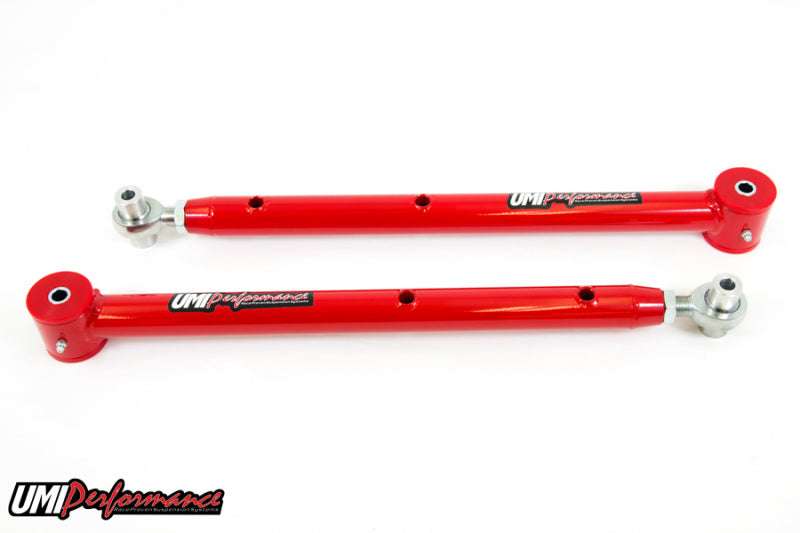 UMI Performance 3014-R Tubular Single Adjustable Lower Control Arms Red