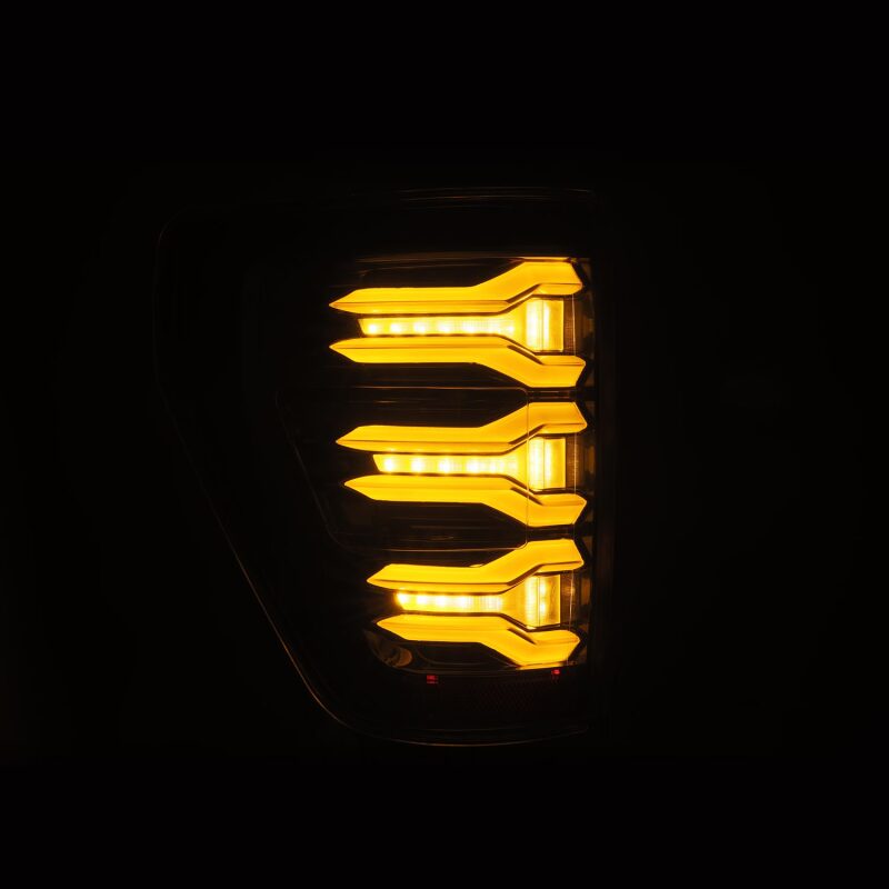 AlphaRex 653010 21-22 Ford F150 LUXX LED Projector Tail Lights - Alpha-Black
