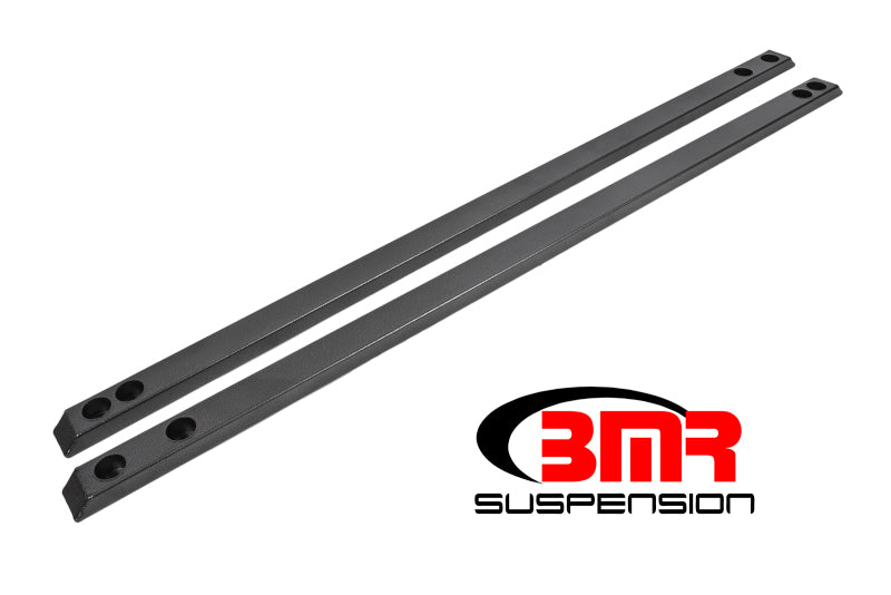BMR 2015-2023 S550 Mustang Super Low Profile Chassis Jacking Rails - Black Hammertone