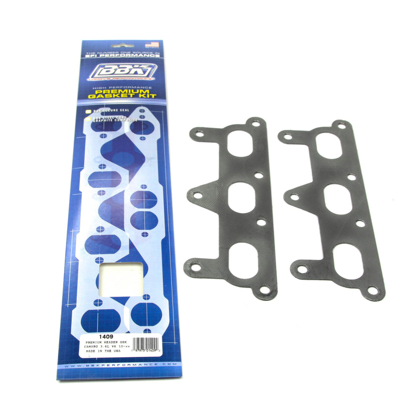 BBK Performance 1409 Exhaust Header Gasket Set (Pair) for 2010-2011 Chevrolet Camaro V6 (3.6L)