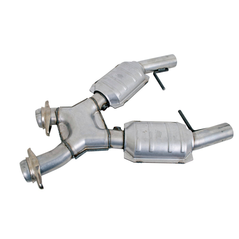 BBK Performance 1666 High Flow X-Pipe with Catalytic Converters (2-1/2 in) for 1996-1998 Ford Mustang GT 4.6L