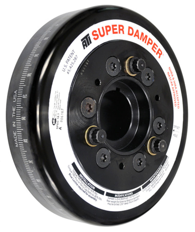 ATI Performance Products 918573 Super Damper Harmonic Balancer 7.074 in Aluminum 6 Groove for 2019-2026 Toyota GR Supra / BMW Z4 (3.0L B58)