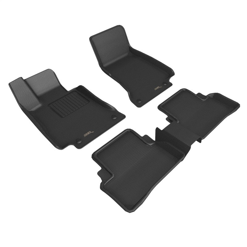 3D MAXpider Kagu Front & Rear Floor Mats for 2019-2022 Mercedes-Benz AMG GT 4-Door