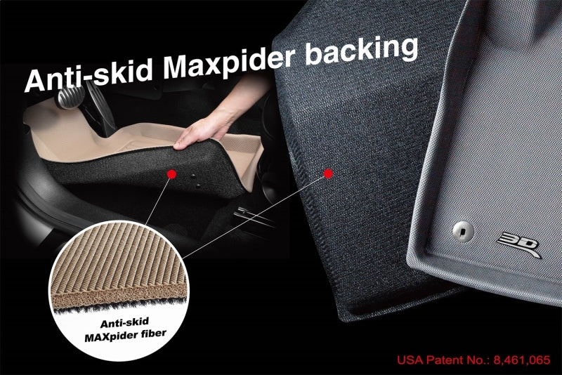 3D MAXpider Maxtrac Front & Rear Floor Mats for 2017-2024 Jeep Compass