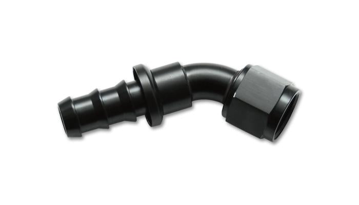 Vibrant -4AN Push-On Straight Hose End Fitting - Aluminum