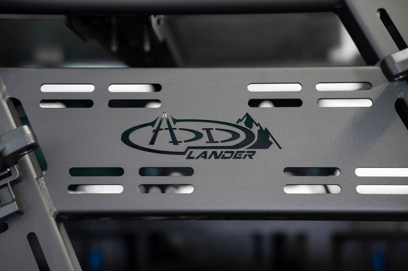 Addictive Desert Designs for 2015+ Ford F-150 Overlander Chase Rack w/ 3rd Brake Light - Hammer Black