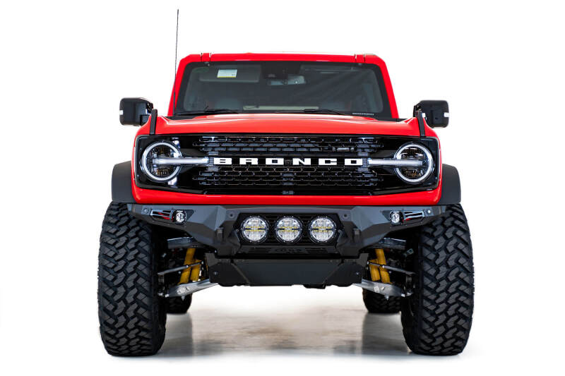 Addictive Desert Designs for 21-22 Ford Bronco Bomber Front Bumper (w/ 3 Rigid 360 Mounts)