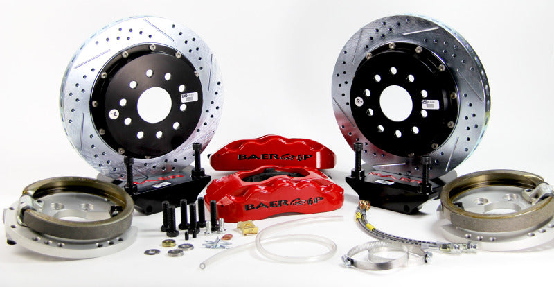 Baer Brakes 14in Pro+ Rear SDZ Brake Kit - Black — Fits Rear Ends w/GM Small Pattern 10/12 Bolt Bearing on Axle (BOA) w/Flush…